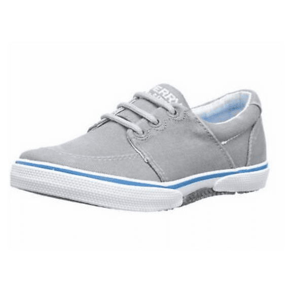 Sperry Top-Sider YB49539 Voyager Sneaker, Gray and Blue, Size US 4 Med