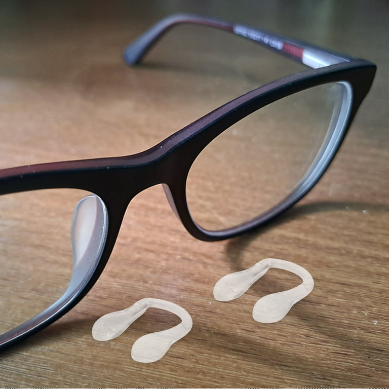 Clear Glasses Sunglasses Nose Pads for Eyeglasses Stick on Support Accessories Non slip Child 4 Pcs