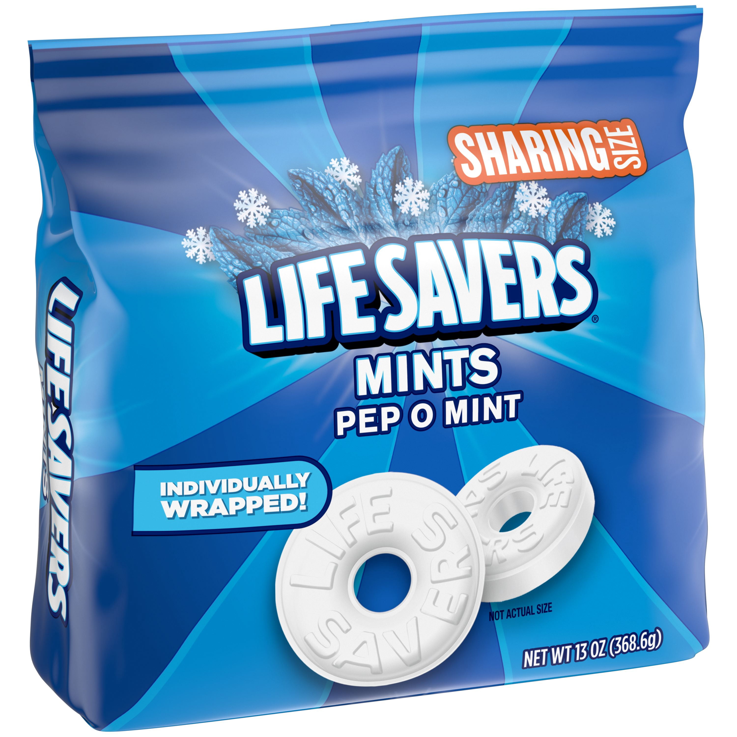Life Savers Pep-O-Mint Breath Mints Hard Candy, Sharing Size - 13 oz