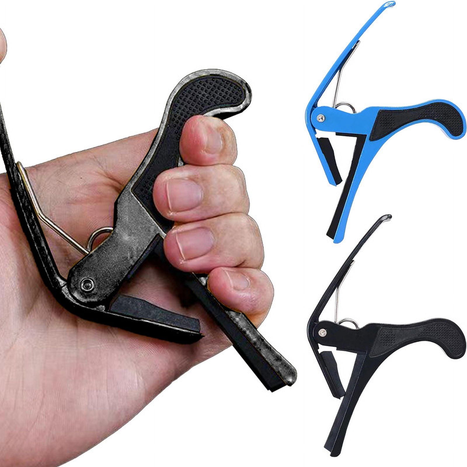 Ziyofinn Durable Guitar Capo, Black/Blue, 2 Count
