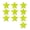 Yellow, variant on ROZYARD Reflective Star Stickers for Car Exterior Decoration Enhancing Nighttime Safety