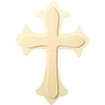 thumbnail image 4 of (3 pack) Plaid Unpainted Wood Surface, Large Fleur De Lis Cross Shape, 1 Piece, 4 of 7