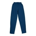 thumbnail image 6 of FUNUONY Womens Wide Leg Barrel Pants Elastic High Waisted Trousers Loose Casual Palazzo Pants with Pockets Cropped Relax Fit Trouser Ankle Pants Cotton Linen Solid Color Daily Pants Navy Xl, 6 of 9