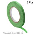 thumbnail image 3 of Uxcell 3Pcs 7mm 0.28 inch Wide 20m 21 Yards Masking Tape Painters Tape Rolls Light Green, 3 of 5