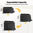 thumbnail image 3 of Mosiso Motorcycle Tail Bag, Waterproof Motorbike Rear Seat Bag with Rain Cover, 20L-28L Expandable Motorcycle Backpack Helmet Bag Luggage Storage Tool Gear Carry Bag with Handle,Black, 3 of 7