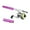 A-01-Purple(Rod+Reel), variant on Pen Fishing Rod Kit Mini Fishing Pole Pocket Pen Rod Set Fishing Rod Pen Portable Telescopic Fishing Rod with Spinning Reel Fishing Rod Reel Combo for Travel Saltwater Freshwater Sea