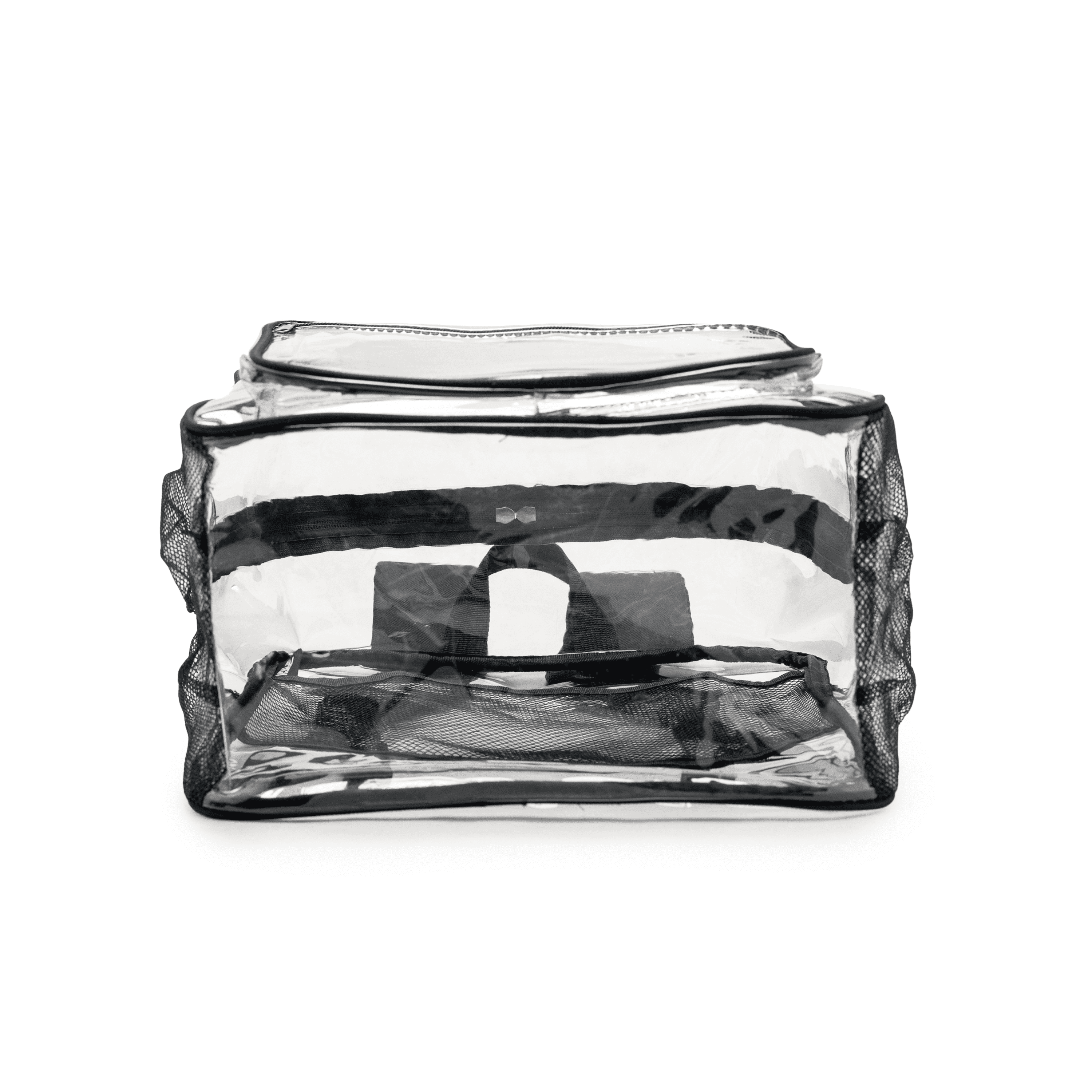 JPACK Clear Backpack – Heavy Duty Transparent Bookbag for Adults and Teens | School, Work, Travel, Stadiums (Black)