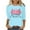 Light Blue, variant on Kaemgyyd Merry Christmas Shirt for Women Trendy Crewneck Print Pajamas Tee Casual Loose Long Sleeve Cute Tops for Women