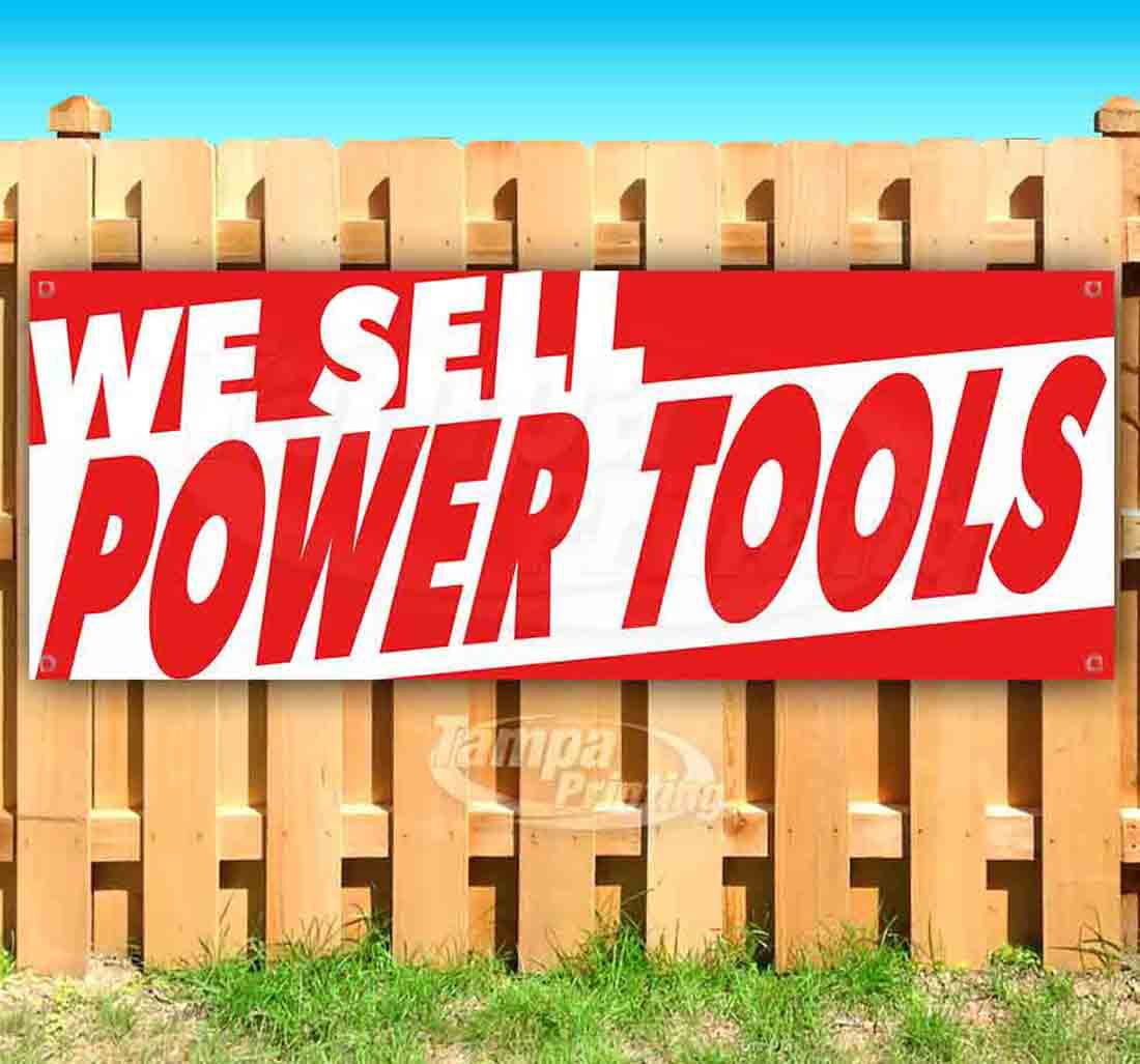 WE BUY TOOLS Banner Sign 