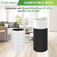 thumbnail image 3 of Blue Pure 411 Replacement Filters Compatible with Blueair Blue Pure 411 Genuine, 411+, 411 Auto and MINI Air Purifier, Include 2 Particle and 2 Activated Carbon, 3 of 4