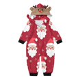 thumbnail image 2 of Odeerbi Christmas Onesie Pajamas for Family Holiday Sleep Jumpsuit Long Sleeve Family Christmas Pajamas Matching Sets Toddler Printed Loungewear Jumpsuit Sleepwear Xmas PJs Set Red, 2 of 5