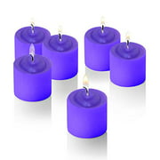 12 Pack Lavendar Scented Candle with Flower Design on Top, Set of 12, Valentines candle, Great for Partis, Fundraising Events, Weddings and Every Day Use.