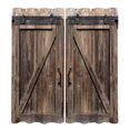 thumbnail image 3 of 2x cortinas opacas estampadas, cortinas para ventana, cortinas lavables, ojales de poliéster estampado para dormitorio, bloqueo, hogar, salón, Puerta de granero Sunnimix Cortina de ventana, 3 of 7