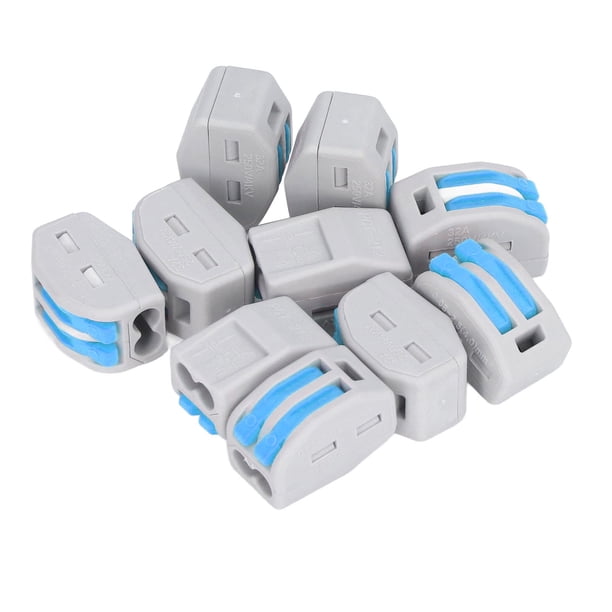 Conector de palanca, 50 piezas Conector de conductor de cable Conector de empalme Terminal de conductor de cable Rendimiento empaquetado de energía