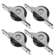 4pcs Sliding Door Wheel Wardrobe Wheel Pulley Track Rail Roller
