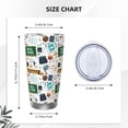 thumbnail image 4 of Salouo Back To School A Print 20oz Tumbler with Lid,Stainless Steel Vacuum Insulated Tumbler Durable Insulated Coffee Mug Thermal Cup with Splash Proof Sliding Lid-Without Straw, 4 of 8