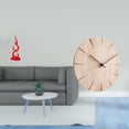 thumbnail image 2 of Escultura de llama de resina moderna y reloj de pared de madera maciza, adorno creativo de escritorio, regalo para oficina, patio, estantería, decorac, 2 of 8