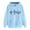 Blue, variant on WILLBEST hoodies Women's Oversized Pullover with Hood Loose Long Sleeved Sweatshirt with Pockets Cat Print Hoodie Sweatshirt hoodies and sweaters
