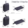 thumbnail image 3 of Travel Shoe Storage Bags Portable Nylon Pouch Case Waterproof Shoe Bags, 3 of 8