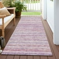 thumbnail image 6 of Addison Rugs Chantille Indoor/Outdoor Transitional Stripes Mauve Washable Runner Rug, 2'3" x 7'6", 6 of 6