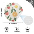 thumbnail image 4 of Qxltty 15inch Round Placemats Set of 6 Polyester Fabric Heat Resistant Washable Table Mat for Kitchen Party Decor Strawberries and Oranges on A Pastel Background, 4 of 7