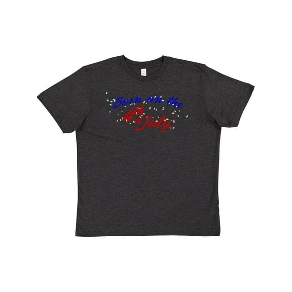 Inktastic Born on the 4th of July Youth T-Shirt