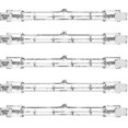 thumbnail image 1 of 5pcs 500w R7s Linearlogen Floodlight J118 500w Double Ended Security Light Bulb 118mm Length, 1 of 5