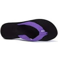 thumbnail image 5 of WOTTE Women's Flip Flops Classical Comfortable II Non Slip Yoga Mat Thong Sandals, Mush Purple Size 13, 5 of 7