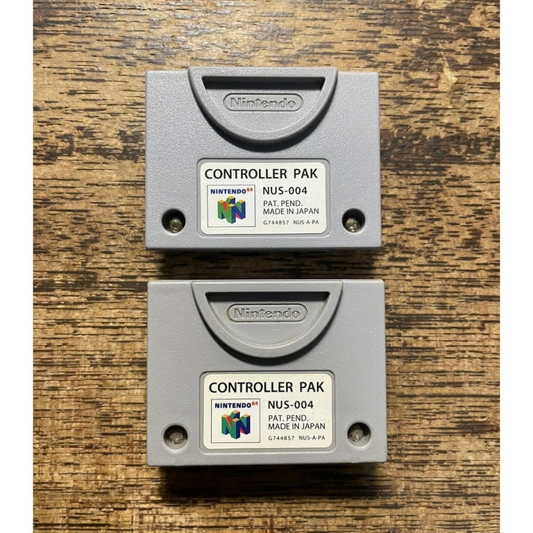 Set of 2】N64 Controller pak pack NUS-004 OEM Official Set of 2】N64 Controller pak pack NUS-004 OEM Official