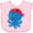 AD-Pink, variant on Inktastic Pirate Octopus, Blue Octopus With Red Pirate Hat Boys or Girls Baby Bib