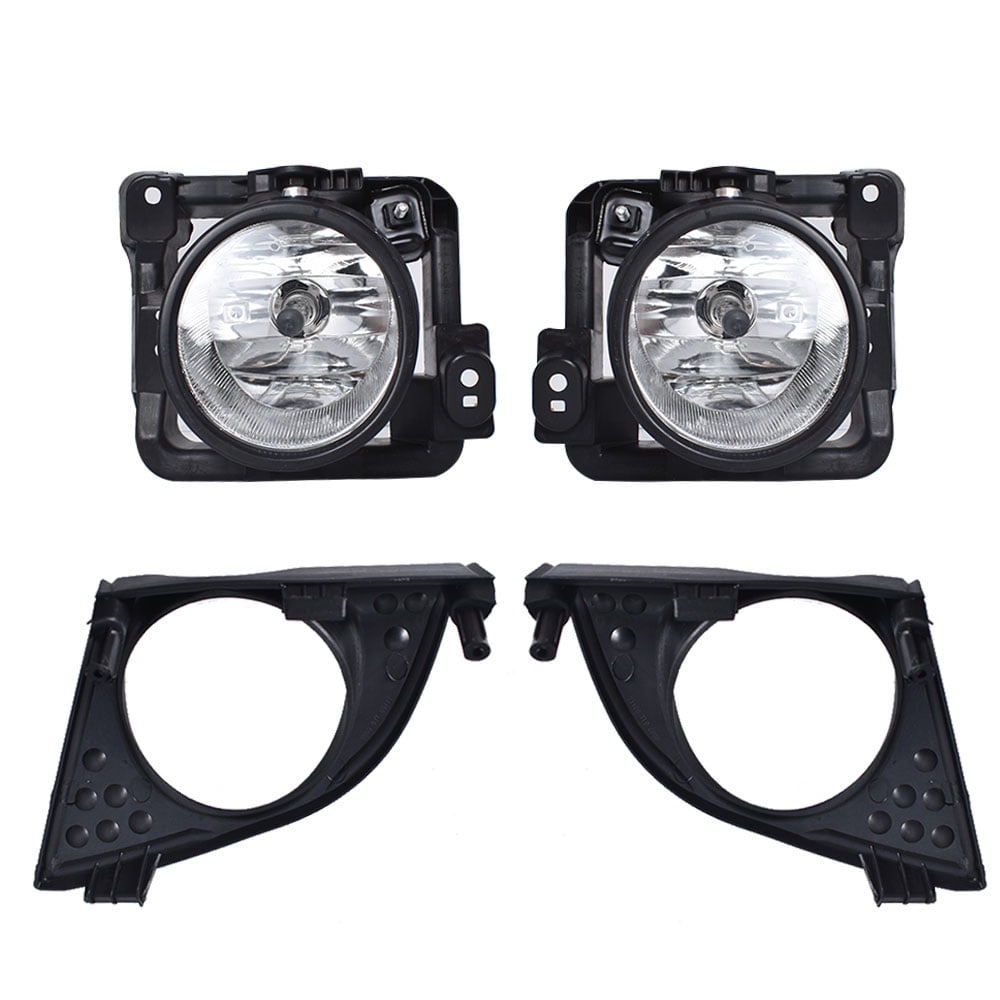 SEBLAFF Fog Lights Assembly Replacement for 2009 2010 Acura TSX Clear Lens with Bulbs + Bezel