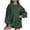 Army Green, variant on Kaemgyyd Two Piece Sets for Women Fall Tracksuit Outfits Oversized Sweatsuit Loose Long Sleeve Elastic Waist Shorts with Pockets