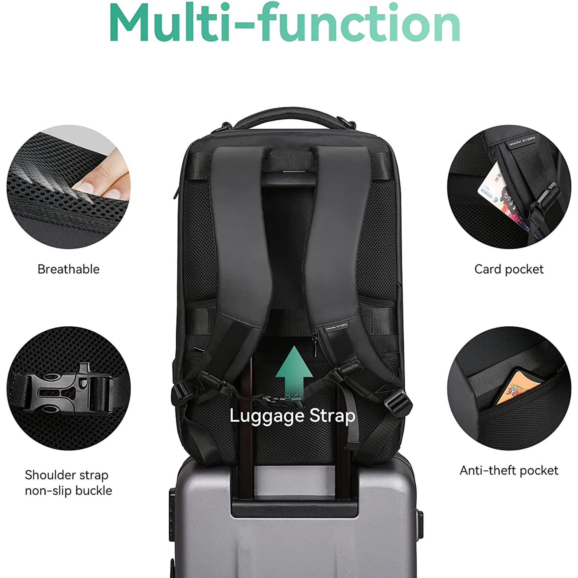 High tech laptop backpack 2025