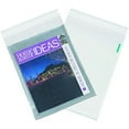 thumbnail image 2 of BOX USA Clear View Poly Mailer Envelopes, 10' x 13', Clear/White, Self Seal, Waterproof and Puncture Resistant, for Packing, Mailing, and Shipping Catalogs and Brochures, Pack of 100, 2 of 4