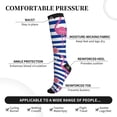thumbnail image 2 of Pofeuu Flamingo Print Compression Socks for Women & Men Circulation - Best Support for Nurses,Running,Athletic,Sports, 2 of 7