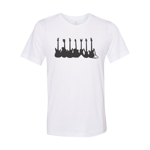 Guitar Shirt, Guitars, Gift For Musician, Guitar Gift, Guitar Player T, Music Apparel, Guitar Apparel, Unisex Gift, Gift For Guitarist, White, LARGE
