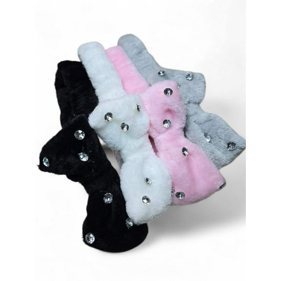 Bling It On Spa Top Bow Headbands with Elastic Band