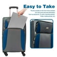 thumbnail image 4 of imerelez Softside Expandable Luggage – 4 Piece Check Sets360 Degree Wheels & Retractable Handle – 25 Inch, Perfect for 1-7 Night Trips – Teal, 4 of 6
