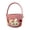 Pink, variant on Easter Basket, Easter Basket with Handle, Empty Bunny Egg Basket, Easter Storage Decoration Basket, Portable Countertop Coffee Table Organizer, for Home Party Egg Hunt Activities
