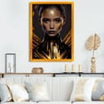 thumbnail image 2 of Designart Sensual Liquid Gold Woman I Framed Wall Art, 2 of 5