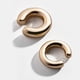 thumbnail image 1 of Pendientes de Metal dorados y sencillos para mujer, aretes de joyería para niña, con Clip para cartílago femenino, redondos, a la moda, 2022 JM, 1 of 5