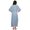 thumbnail image 3 of Moomaya Kimono Kaftan de Maternité en Coton pour Femmes Longue Robe Maxi Vêtements, 3 of 5