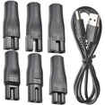 thumbnail image 1 of 7 PCS Power Cord 5V Replacement Charger USB adapter Suitable for Electric Hair Clippers, Beard trimmers, Shavers, Beauty Instruments, Desk Lamps. Edit, 1 of 5