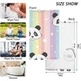 thumbnail image 3 of SKYSONIC Panda Rainbow Patterned Hand Towels 2 PCS, Cotton Bath Towel for Drying Face Hands Body ,Absorbent Lightweight Towels for Bathroom Ktichen Travel Gym, 16"x28", 3 of 7