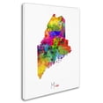 thumbnail image 3 of Trademark Fine Art "Maine Map" Canvas Art by Michael Tompsett, 3 of 4
