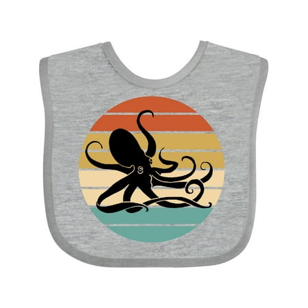 

Inktastic Octopus Vintage Sunset Gift Baby Boy or Baby Girl Bib