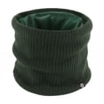thumbnail image 1 of RXIRUCGD Winter Knitted Neck Hoodie Solid Color Versatile Outdoor Warm High Neck Knitted Cold Double Layer Velvet Neck Protection( Army Green ), 1 of 2