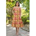 thumbnail image 3 of Multicolor Pure Cotton Floral Printed Tiered Dress, 3 of 8