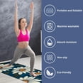 thumbnail image 2 of Daisy Yoga Mat Towel with Storage Bag - 72.8"x26.8" for Yoga, Pilates, Fitness - Includes Yoga Blanket and Towel, 2 of 6