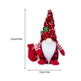 thumbnail image 4 of Bewildely Navidad muñeca sin rostro Bar Café Festival fiesta sala de estar chimenea sofá decoración ornamento regalos de cumpleaños niños Kits de decoración para fiestas Rojo Bewildely HA069294-01, 4 of 6